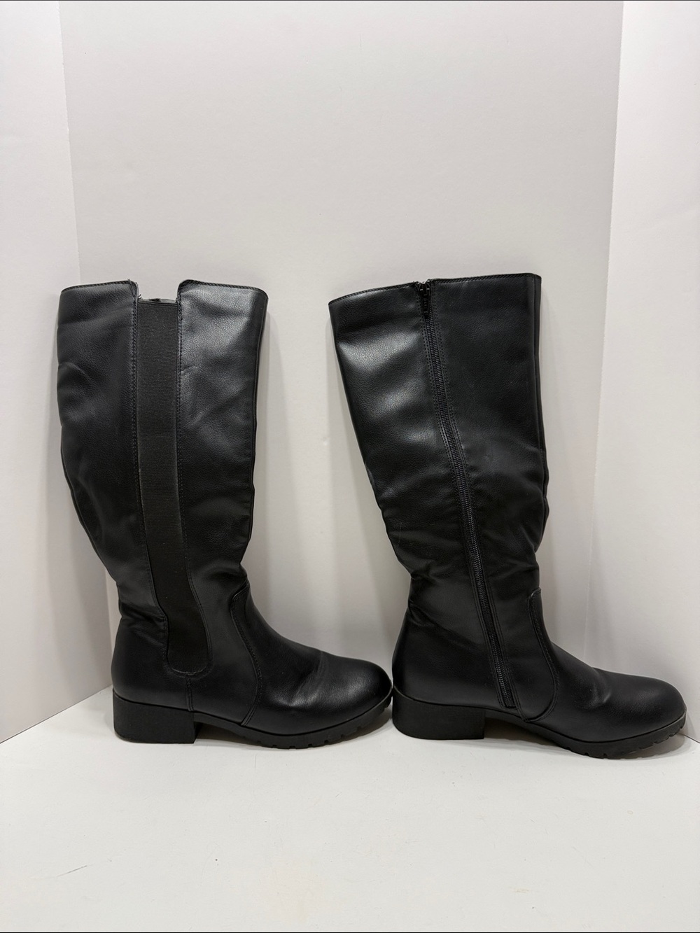 Kohl's Black Over-the-Knee Faux Leather Boots